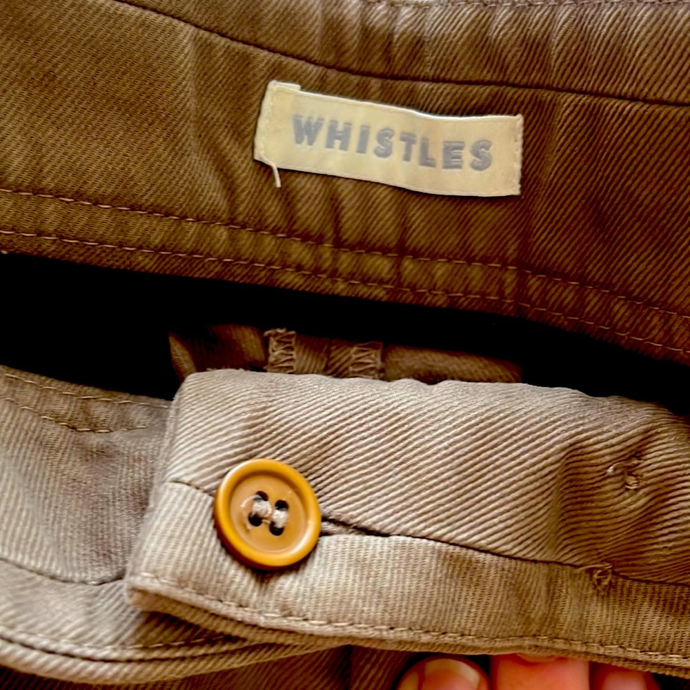 Whistles cotton tan pants size 6